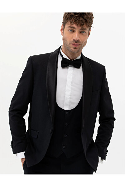 Pierre Cardin Erkek Yelekli Smokin Lacivert