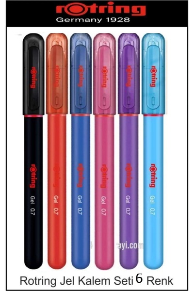 Rotring Jel Kalem 0.7 mm 6 Renk