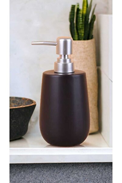 Mucha Stone Lüks Camsı Mat Seramik Banyo Mutfak Sıvı Sabunluk Bulaşık Deterja...