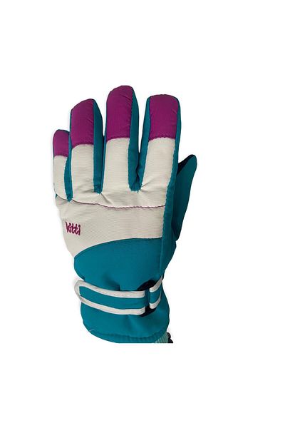 Kitti Waterproof Children's Snow Gloves 4-8 Years Green