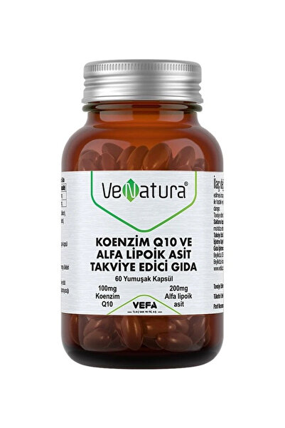 VeNatura Koenzim Q10 ve Alfa Lipoik Asit 60 Yumuşak Kapsül-Diş Beyazlatıcı Kö...