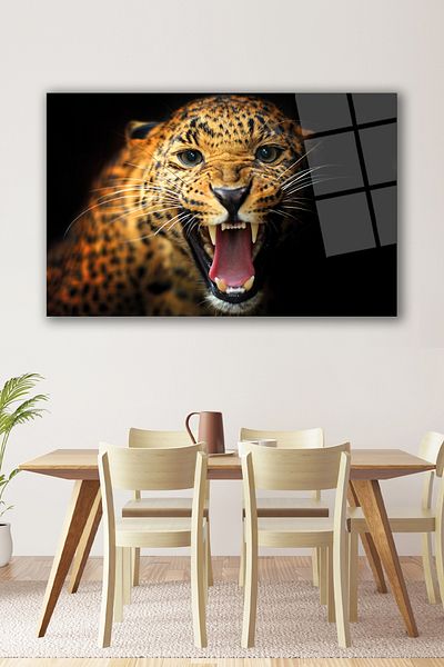duvarsanatı Картина Jaguar Glass за модерен домашен офис хол, подарък, голяма картина
