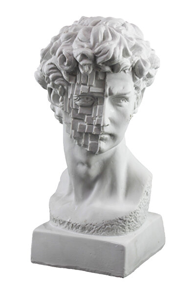 hobi24 Polyester Heykel Kaideli Taşlı Davut 32x14cm - Hyk424