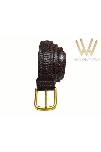 GÖN MEN'S LEATHER BELT 100% LEATHER HANDMADE (WALF)