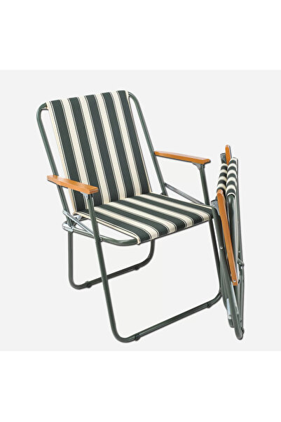 Genel Markalar Metal Katlanır Kamp Sandalyesi Koltuk 55 x 65 cm