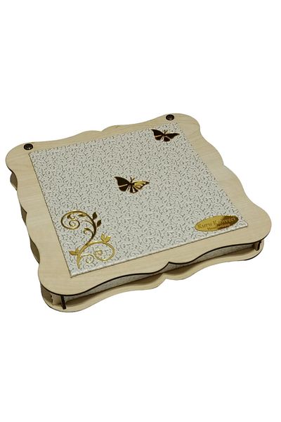 Mars CHOCOLATE BOX DOUBLE FACE MDF WHITE LEATHER WOOD 500gr