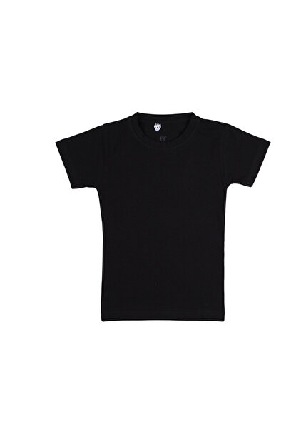 By Cwhr 100% памук и ликра, лятна блуза с къс ръкав за деца, момче, черно топ...