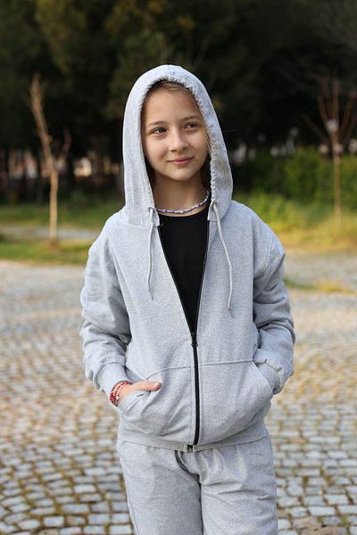 Volkyden 3 Pieces Girls Tracksuit Set T-shirt, Zippered Cardigan and Bottom Tracksuit 7-14 Years