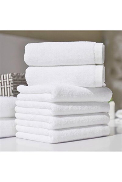 by ballı biocotton 10-пакет білих рушників для ванної кімнати 90x150 620GR 100% бавовняна нитка, серія Luks Otel