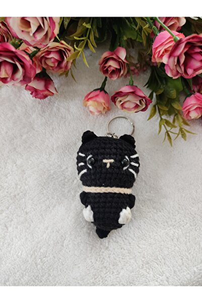Engin TT Amigurumi Oyuncak Anahtarlık 1 Adet (Karakedi-6 cm)