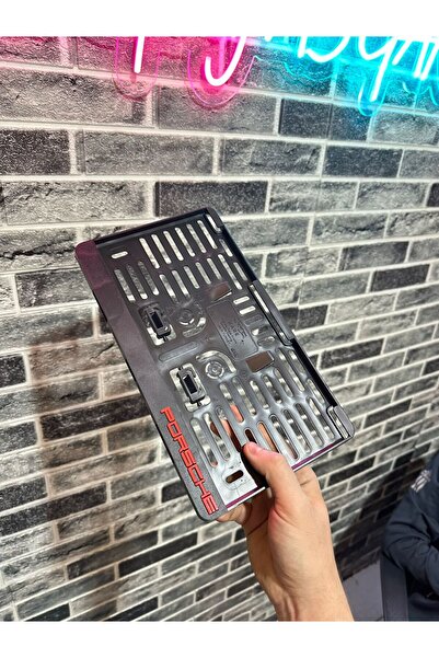 as garaj PORSCHE Uyumlu KARE 1 ADET OTOMOBİL PLAKALIK