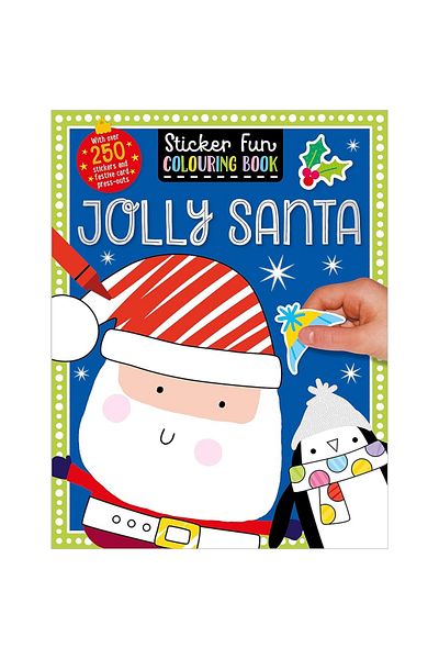 Make Believe Ideas Jolly Santa - Sticker Fun Color Book