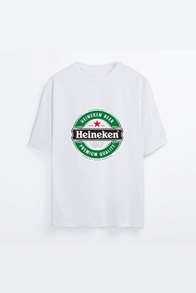 oneagılyazı Tricou alb unisex Ayya Oversize Heineken