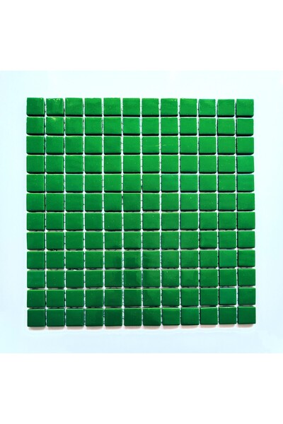MozaiKristaL Yaşam alanlarının tüm yüzeyleri için 25x25 mm Yeşil Cam Mozaik (...