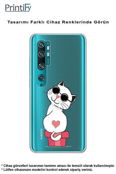 PrintiFy Coolcat Design Transparent Silicone Case with Reeder S23 Pro Max Compatible Camera Protection