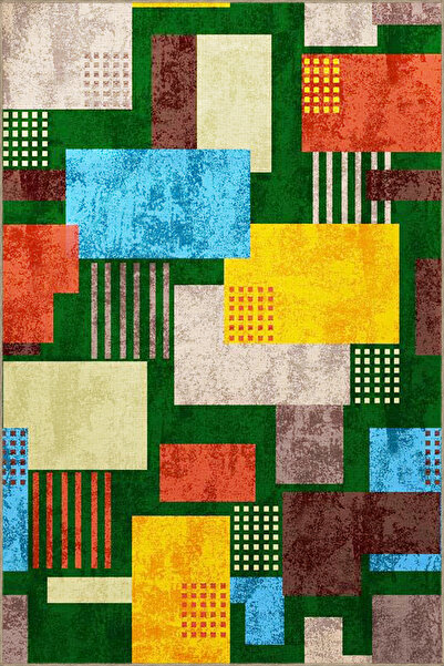 Rugs Modern Halı Кариран, цветен, геометричен, правоъгълен, шарен тъкан килим...
