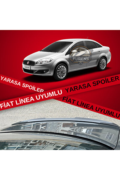 Furens Fiat Linea Uyumlu Bagaj Üstü Yarasa Spoiler Bagaj Çıtası Piano Black