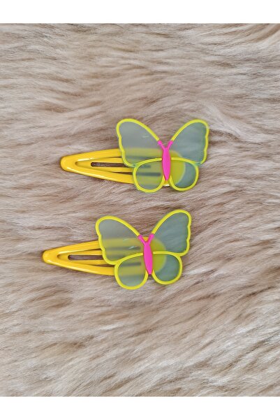 Efna Store Silicone Transparent Butterfly Model Double Children's Snap Buckle