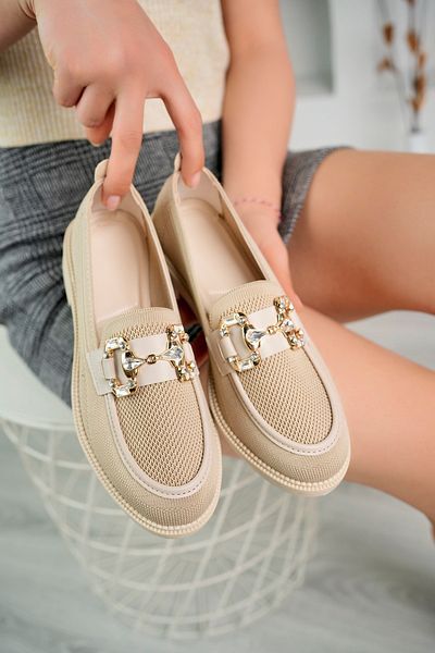 Aleza Shoes New Season Chain Detail Women's Casual Shoes