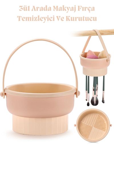 Morlay 3 in 1 Makeup Brush and Sponge Cleaning Mat - Cosmetic Organizer