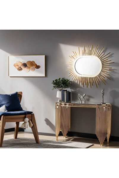 Ekgconcept Piyano Model Lüx Paslanmaz Dresuar Ve Ayna Gold