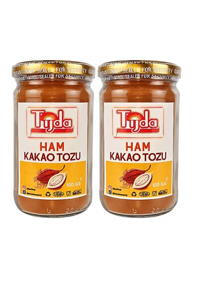 TİJDA Organik Ham Kakao Toz Glutensiz,vegan 2 Adet=200 Gr.
