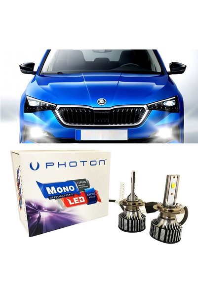 Photon Skoda Scala Led Xenon Sis Farı Ampulü H8 Mono Yeni Seri Beyaz 2019+