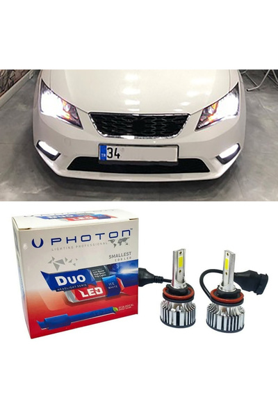 Photon Seat Leon Mk3 Led Xenon Kısa Far Ampulü H7 Duo Yeni Seri Beyaz