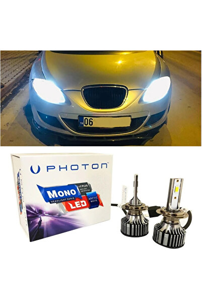 Photon Seat Leon Mk2 Led Xenon Kısa Far Ampulü H7 Mono Yeni Seri Beyaz