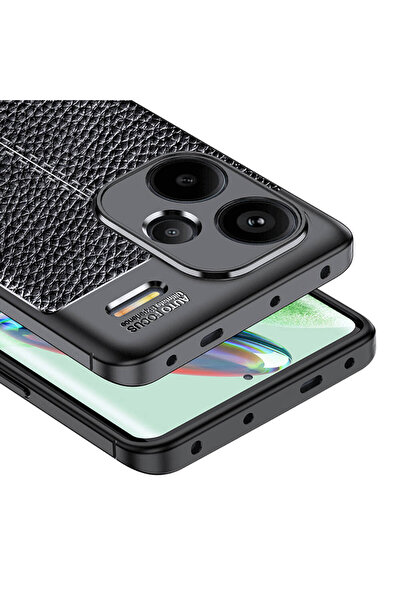 Rivor Xiaomi Redmi Note 13 Pro Plus 5G Kılıf Kamera Korumalı Şık Tasarım Deri...