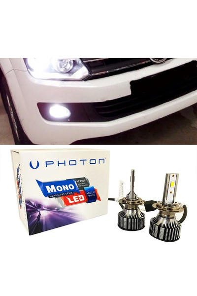 Photon Vw Amarok Led Xenon Sis Farı Ampulü HB4 9006 Mono Yeni Seri Beyaz
