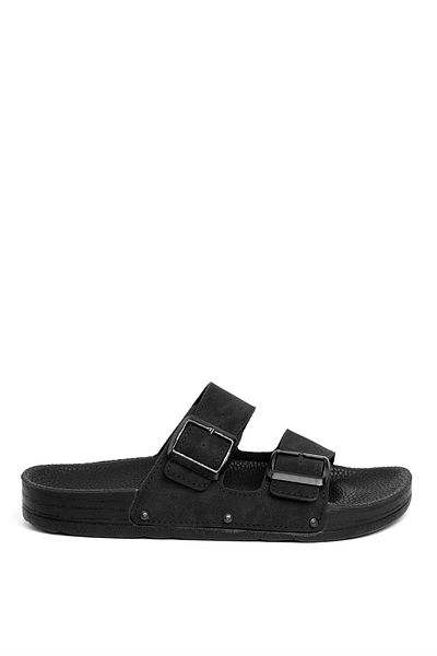 Pierre Cardin PC-7241 Ανδρικές Flat Παντόφλες Μαύρες