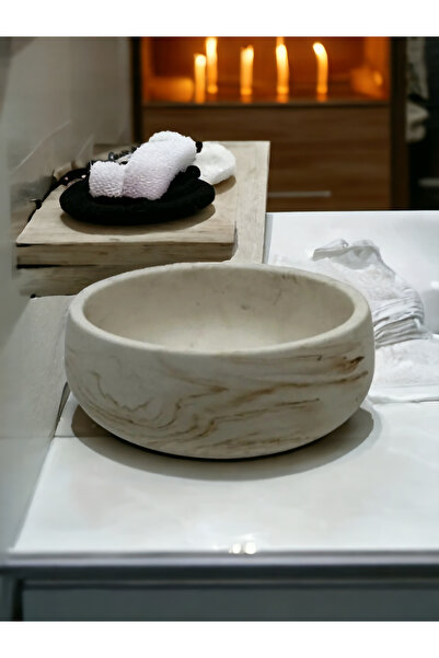 Trust Stone Bol din beton, suport pentru prosoape și ghiveci din seria Marble