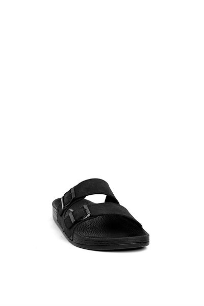 Pierre Cardin PC-7038 Ανδρικές φλατ παντόφλες μαύρες