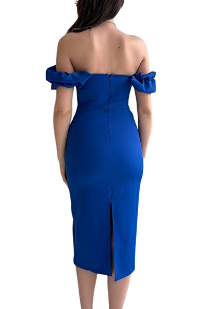 Arden Short Evening Dress, Midi Off-the-shoulder Pencil Dress, Saks, Pink, Red, Black Cocktail Homecoming Dress, S-L