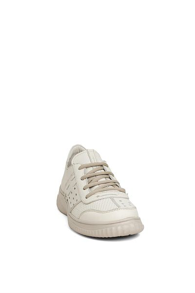 Mammamia D24YA-3580 Women's Leather Casual Shoes Bone