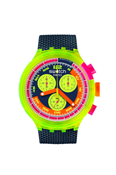 Swatch SB06J100 Swatch Neon to the Max Erkek Kol Saati