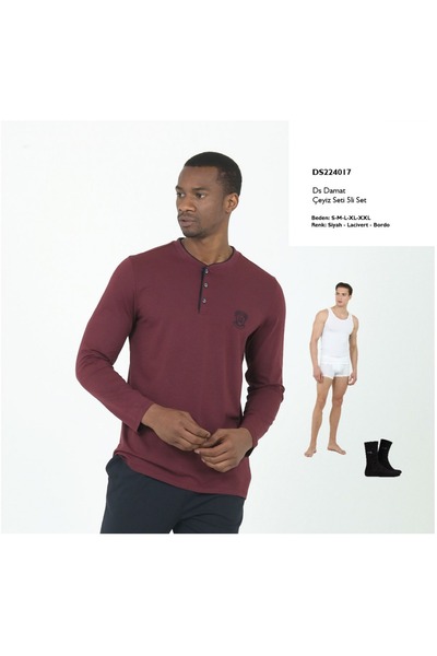 D'S Damat 5 li Pijama Çeyiz Set