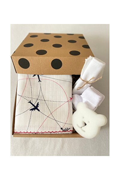 MASALBABY Welcome Baby/NEONBORN BABY GIFT SET/MUSLIN BLANKET & WIPES & SOCKS ...