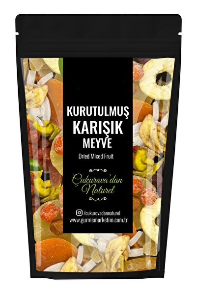 Gurme Marketim Organik Market Kurutulmuş Karışık Egzotik Meyve Doğal Deluxe 1...