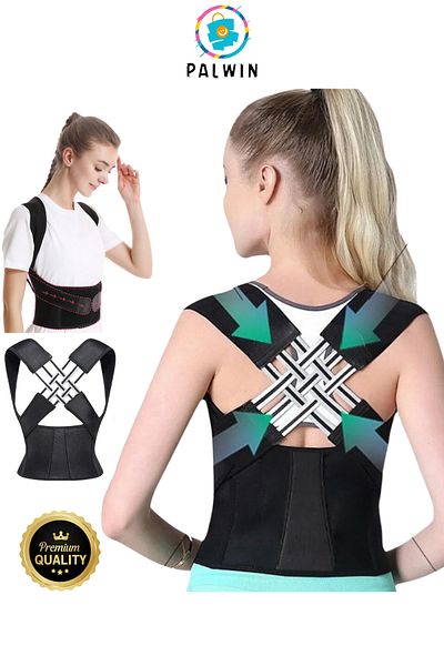 Palwin Orthopedic Upright Posture Corset - Anti Humpback Shoulder and Lumbar Back Corset for Women and Men