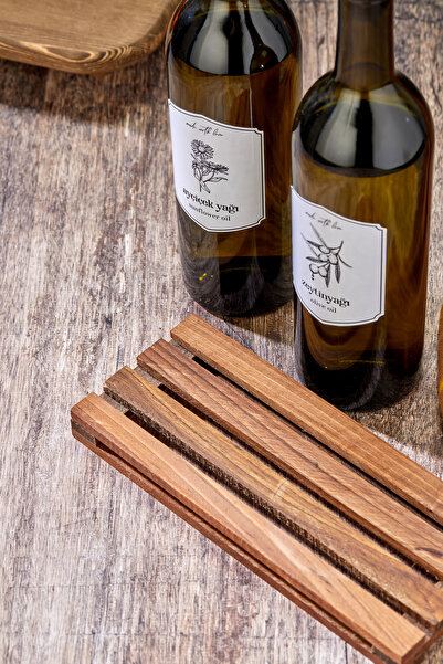 MODA OZY Doğal Ahşap Banyo Mutfak Dekoratif Düzenleyici Yükseltici Yağlık Sab...