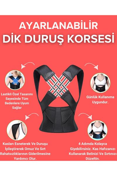 Palwin Orthopedic Upright Posture Corset - Anti Humpback Shoulder and Lumbar Back Corset for Women and Men