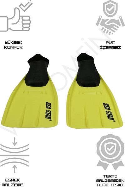 welcomein Sea Star Unisex Comfortable Thermo Diving and Swimming Flippers