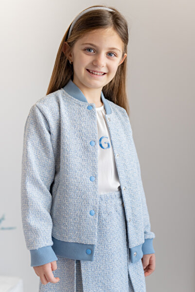 Zeyland Trendless Kız Çocuk Tüvit Ceket - Cep Detaylı Çıtçıt Kapamalı Ceket