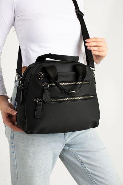 Nas Bag Geantă cu 8 compartimente pentru mână și poștaș pentru femei (28 x 25)