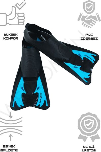 welcomein Aqua Pro Unisex Model - Comfortable Sea and Pool Swimmer, Training and Diving Flippers