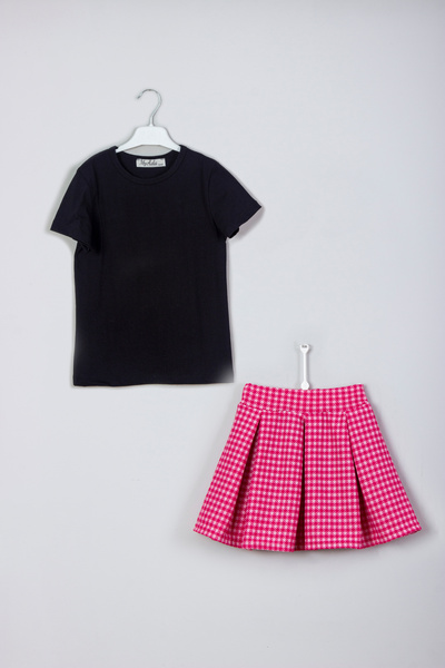 MYADA Новий сезон Базовий комплект з футболки та спідниці