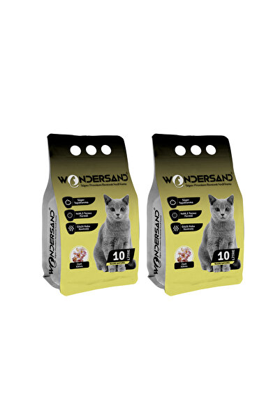 wondersand ÇİÇEK KOKULU İNCE TANE TOPAKLANAN KEDİ KUMU 10 LT X 2 ADET