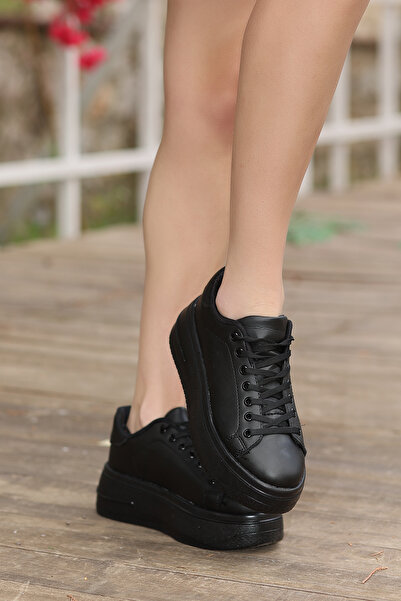 Madam Tarz Bruno Thick Sole Tied Daily Sneaker 6 Cm